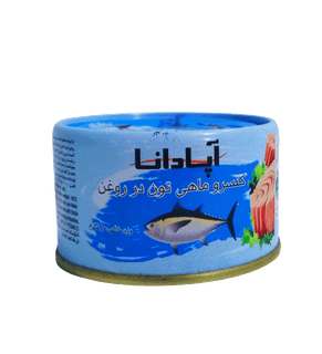 کنسرو ماهی تون در روغن 180 گرمی آپادانا (بسته6عددی)