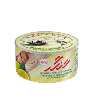 کنسرو ماهی تون در روغن با طعم لیمو180گرمی شنگر(بسته 6عددی)